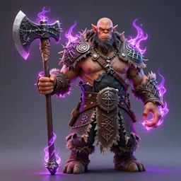 A orc barbarian, with an axe with barbed wire, pulsing with necrotic energy, power auras, sigils, tattered cloth robes, substance 3d painter, PBR textures, Physical based rendering, intricate artwork by Tooth Wu and beeple, greg rutkowski and artgerm and justin gerard, cinematic, hyper realism, high detail, octane render, unreal engine, 8k, Vibrant colors, Smooth gradients, High contrast, depth of field, aperture f2.8