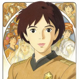alice eve, starfleet officer, finely illustrated face, highly detailed, colored pencil, studio ghibli, tankobon, in the style of ilya kuvshinov and krenz cushart and william - adolphe bouguereau and alphonse mucha