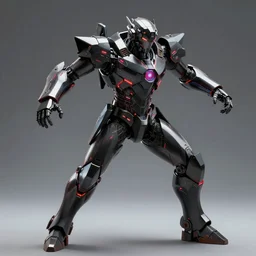 “ shiny black angular polygonal sci - fi armor cinematic shot dynamic pose red glowing lines deviant art art station 4 k octane render bloom effect ”