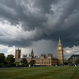 A supercell storm over London
