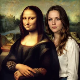 pamela anderson in a leonardo davinci painting