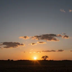 a sunset in kansas