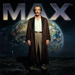 the full body portrait of ( ( ( ( ( ( salvador dali ) ) ) ) ) ) ) as emperor of universe | still frame from the movie by george lucas with cinematogrophy of christopher doyle and art direction by hans giger, anamorphic lens, 8 k, low key light, imax film