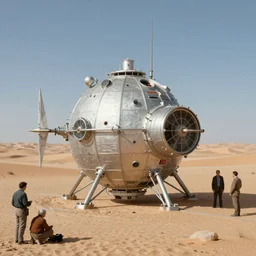 soviet space round station in the desert by asher brown durand, stefan koidl, ivan shishkin,