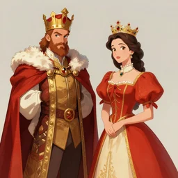 king and queen, trending on artstation