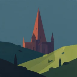 gorstuf, contrasting colors, the place of wonder, critical detail, wlop by ( jeremiah ketner ), atmospheric dreamscape painting, a simple textured vector based illustration, sharp focus