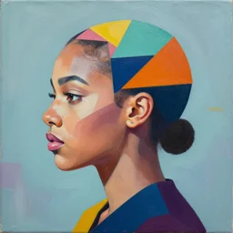 Shelly Ann profile picture by Sachin Teng, asymmetrical, Organic Painting , Matte Painting,  geometric shapes, hard edges, graffiti, street art:2 by Sachin Teng:4