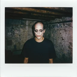 polaroid photograph of a mutant freak that lives in the basement