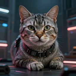 cat cyberpunk 2 0 7 7 8 k hyperdetailed photorealism hdr unreal engine 5 extremely high level of detail