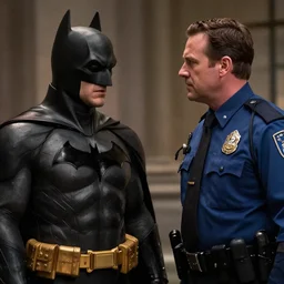 batman talking with police chief gordon