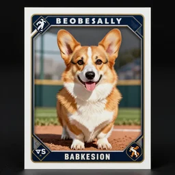 corgi baseball card