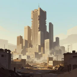 lost city by joe fenton, by kaethe butcher, dynamic lighting, gradient light blue, brown, blonde cream and white color scheme, grunge aesthetic