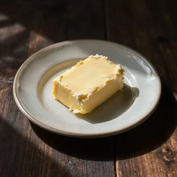 still life plate of butter. art by maria sibylla merian,