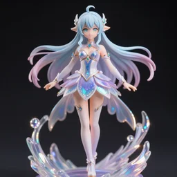 james jean, ilya kuvshinov isolated magical girl vinyl figure, figure photography, glitter accents on figure, holographic undertones, anime stylized, high detail, ethereal lighting, rim light, expert light effects on figure, sharp focus, dramatic composition and glowing effects unreal engine, octane, editorial awarded character design