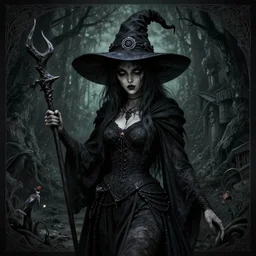eldritch anime witch in the style of michael whelan and gustave dore. hyperdetailed photorealism by greg rutkowski. 1 0 8 megapixels, 3 d finalrender, cinematic lighting.
