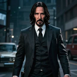 John Wick cosplaying assassin's creed character cinematic