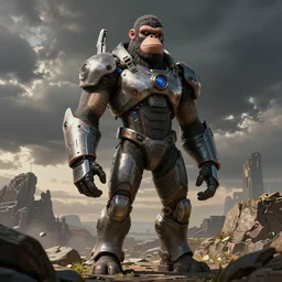 concept art, stylized, super exaggerated proportions, concept design, male, science fiction suit, gorillaz