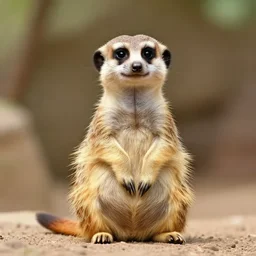 a cute meerkat in the style of zootopia