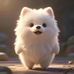 a cute dog , mofumofu, fluffy Full of Light, Animated Film, Cinematography, Atmosphere, Highly Detailed Heavenly Dramatic Lighting, Highly Realistic Cinematic Lighting, Volumetric Lighting, Photography, Anime Style, Cinema, Epic High Dynamic Lighting