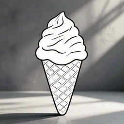 ice cream everywhere easy coloring page