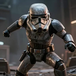 tf 2 heavy head no helmet bad batch wrecker starwars dynamic pose menacing cinematic shot atmospheric greebled high detail 4 k