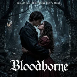 a film poster for a romantic comedy adaptation of 'Bloodborne'