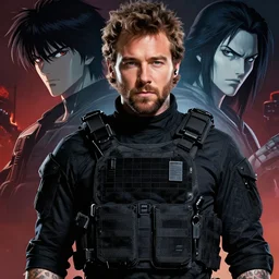 guy wearing tactical gear | | post malone, fine detail!! anime!! realistic shaded lighting!! dramatic!! poster by ilya kuvshinov katsuhiro otomo ghost - in - the - shell, artgerm, no jpeg artifacts