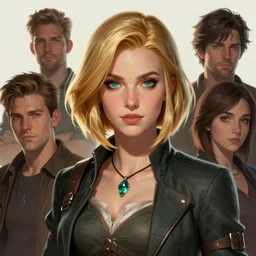 a stunning portrait of triss merigold with short bob hair, digital art by julie bell and artgerm and ross tran and angel ganev, medium shot portrait, highly detailed, trending on artstationhq