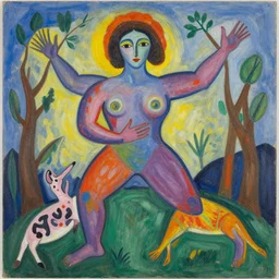 hyper - terrestrial entity as a being of pure love and compassion that is always there for everyone and everything by sonia delaunay and kitty lange kielland, style of dadaist