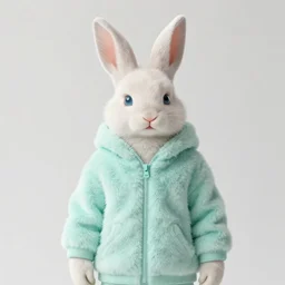 aesthetic portrait commission of a albino male furry anthro cute bunny wearing a cute mint colored cozy soft pastel winter outfit, winter Atmosphere. Character design by charlie bowater, ross tran, artgerm, and makoto shinkai, detailed, inked, western comic book art, 2021 award winning painting