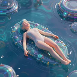 turn off your mind, relax and float, digital 2 d, sci - fi, # futuristic, psychedelic by peter mohrbacher and anato finnstark, trending on artstation