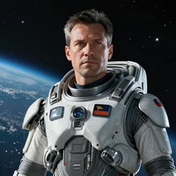 master chief, John 117 in space, portrait, 8k photorealistic, award winning beautiful photo