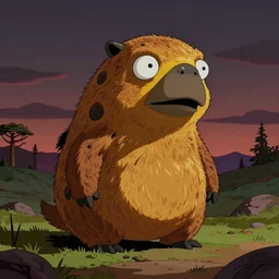 chupacabra in the style of the simpsons, matt groening