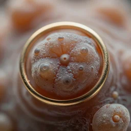 an extreme realistic closeup of ringworm macrophotograph 3 5 mm