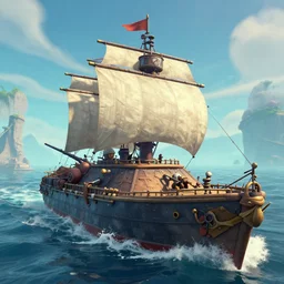 a tank!!! on top of a ship in Sea of Thieves!!!, Unreal Engine, Battlefield Heroes