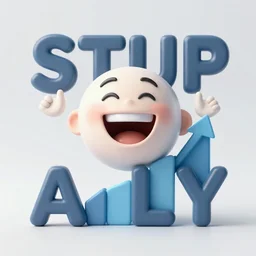 Stupid and clumsy artificial intelligence, comedy image, laugh, funny, graph design, typographic, digital painting, artstation, concept art, smooth, sharp focus, illustration, artstation trending, octane render, unreal engine