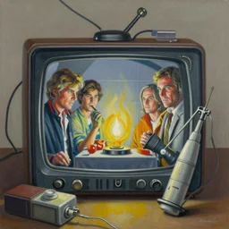 an airbrush painting of an elaborate hidden object scene of the tv show the twilight zone ( 1 9 6 0 ) by destiny womack, gregoire boonzaier, harrison fisher, richard dadd
