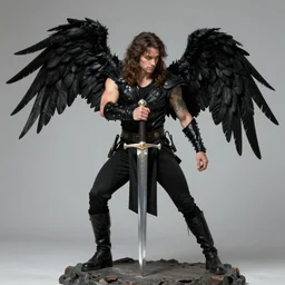 archangel Wallace Shawn tilts the balance of the world on the tip of his sword