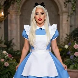 Lady Gaga as Alice in Wonderland