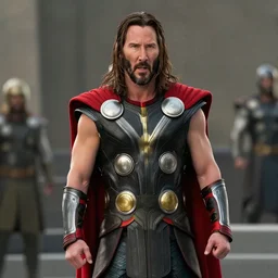 film still of Keanu Reeves as Thor in Avengers Endgame