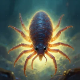 portrait painting of a tardigrade, glowing background, unreal render cinematic lighting art by bussiere rutkowski andreas rocha