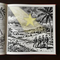 Vietnam War coloring book