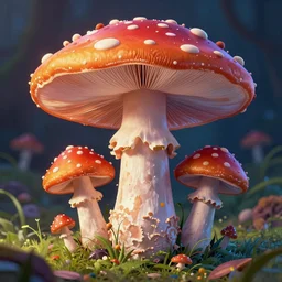 a mushroom, highly detailed, psychedelic artwork, masterpiece, trending on artstationhd