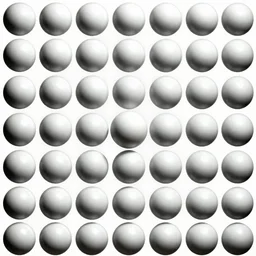 a geometric pattern made of spheres by Victor Vasarely