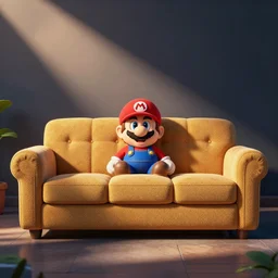 Super Mario themed couch