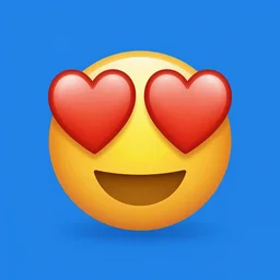 heart emoji with troll face