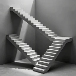 impossible stairs, optical illusion, escher