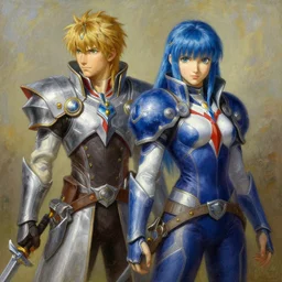 pyra and mythra from xenoblade chronicles 2, highly detailed painting by gaston bussiere, craig mullins, j. c. leyendecker 8 k