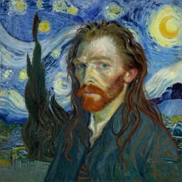Ozzy Osborne painting by Van Gogh