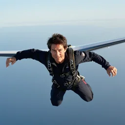 a photo of tom cruise halo jumping from an aircraft in the movie mission impossible, gopro, selfie view, editorial, cinematic, detailed composition, ray tracing, 4 k, editorial